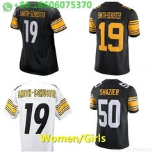 A+++ качественная женская майка JuJu Smith-Schuster 19 Ryan Shazier 50 Питтсбург