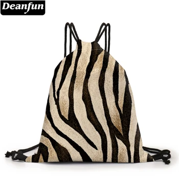 

Deanfun Tiger Stripe Printed Drawstring Bag Women Portable Travel Softback Fashion Shoulder Bag 60464