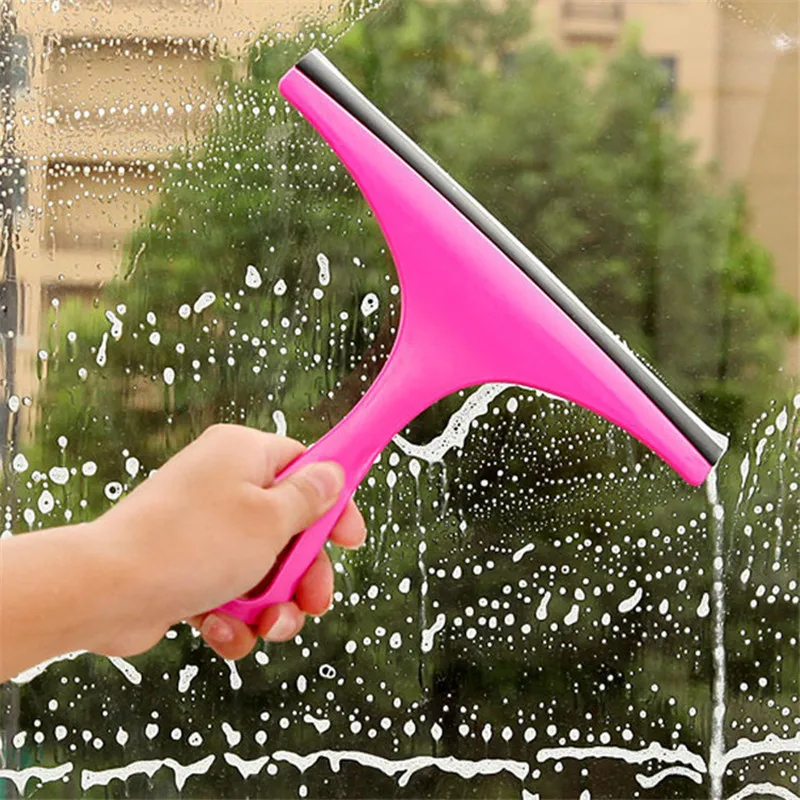 

Colorful Window Mirror Car Windshield Squeegee Glass Wiper Silicone Blade Cleaning Shower Screen Washer