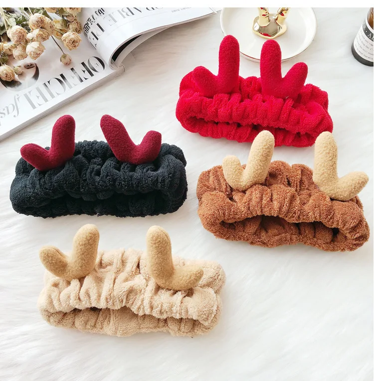 

new lovely Christmas antler wash face accesorios para el cabello headband hair band hair accessories for women