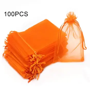 

Lightweight Pure Pigment Color Mesh Yarn Beam Mouth Gift Candy Bag Christmas Gift Bag