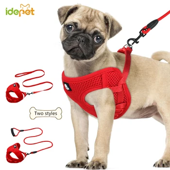 

Pet Dogs Harnesses Jacket Dogs Leashes Adjustable Pet Vest Harness Leads Puppy Mesh Collar Harness for Cats Dog Supply