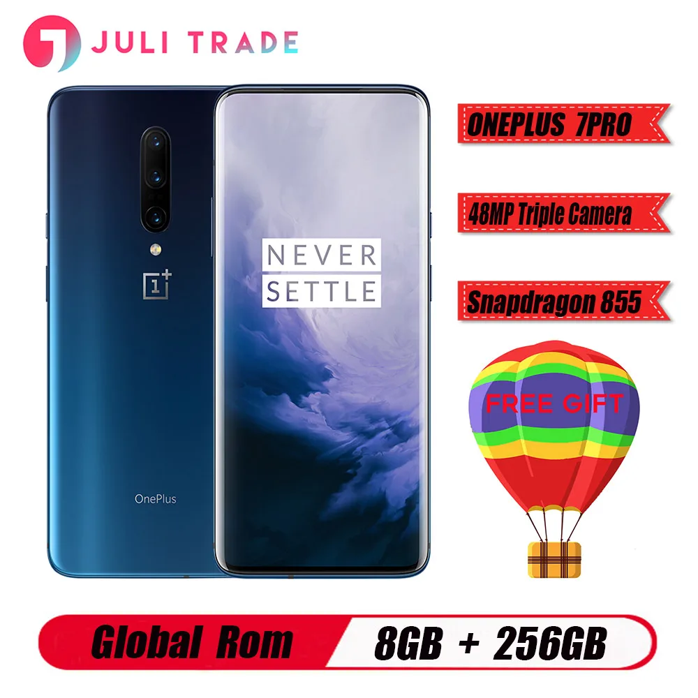 

Global ROM Original Oneplus 7 PRO 8GB 256GB Smartphone Snapdragon 855 NFC 6.67 Inch Fluid AMOLED Display Fingerprint UFS 3.0