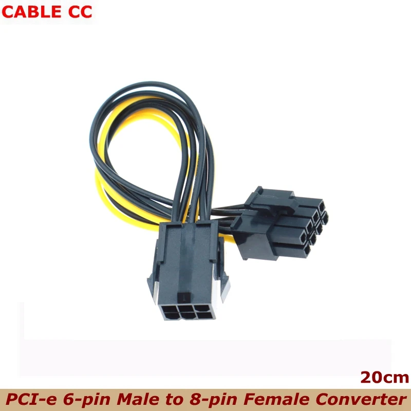 Высококачественный PCIE 6-контактный до 8-контактный адаптер PCI-e штекер на