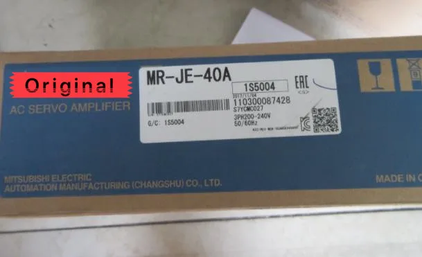 Усилитель сервопривода MR-JE-40A MR-JE-100A 6.0A 4.77NM 2000 об/мин MR-J2S-100A 220VAC 1KW