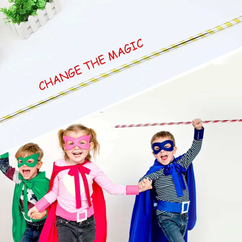 

70cm plastic Appearing Cane steel elastic rod magic tricks wand telescopic magic props Halloween toy stage children toys