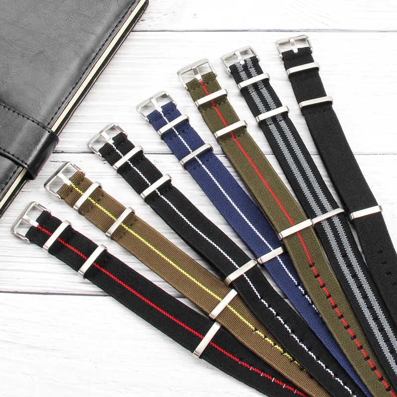 Ремешок нейлоновый для наручных часов эластичный браслет французских войск с