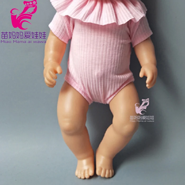18 дюймов девочка кукла зима длинный рукав пижамный комплект одежда и штаны для новорожденных куклы комплект одежды для сна