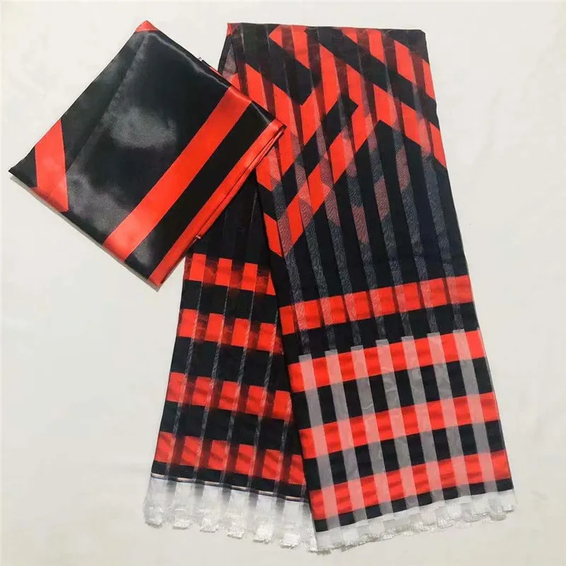 Последние Африканские Восковые узоры атласная шелковая ткань для платья креативная цифровая печать восковая атласная шелковая ткань 4+ 2 ярдов/партия XM121908
