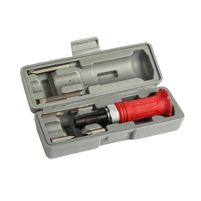 

7-piece red plastic handle impact screwdriver impact batch multi-functional combination tool
