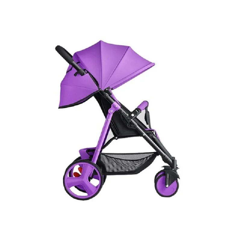

Kidlove Salady High-view Foldable Shockproof Four-wheeled Baby Stroller with Foot Basket Placing Articles Basket