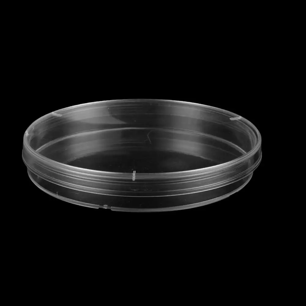 90 мм пластиковые прозрачные чашки Петри микроорганизмы клетки бактериальной культуры блюдо Биологической химии лабораторный инструмент 5 шт