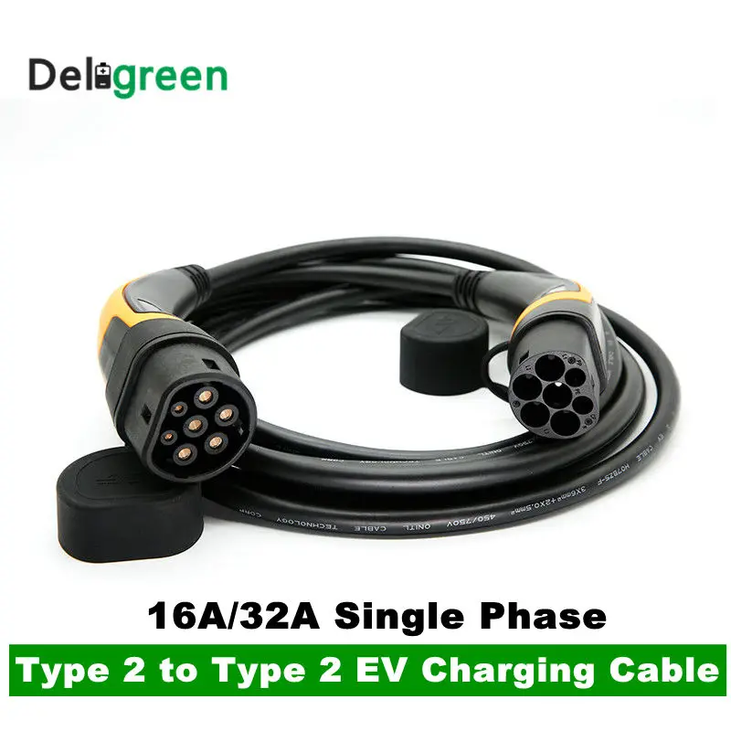 IEC62196 2 type To Type 5M однофазные 16A 32A EV вилки разъемы для зарядного кабеля Tesla