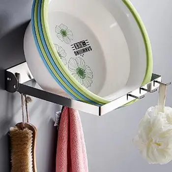 

Washbasin wall-mounted punch-free bathroom stainless steel racks washbasin shelf bathroom storage rack