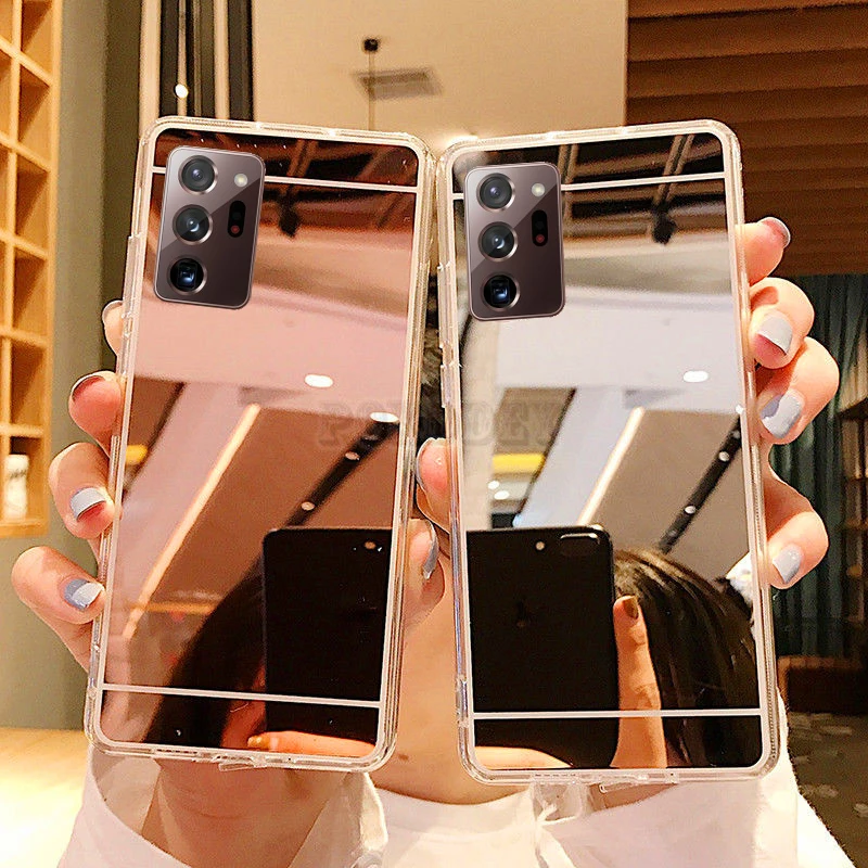Модный зеркальный чехол для Samsung Galaxy S9 S10 S10e S20 S21 S22 Plus Note 9 10 20 Ultra A51 A71 A12 A52 A53 с