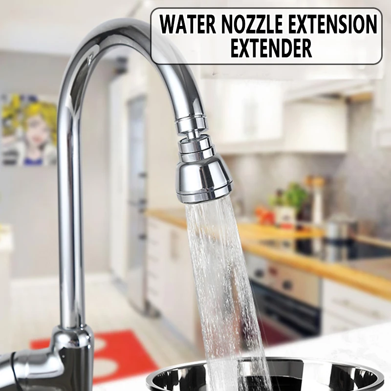 

Swivel Kitchen Sink Faucet Aerator Solid Copper High Pressure Faucet Spray Head Leak-Proof Super Filter Nozzle Adapter