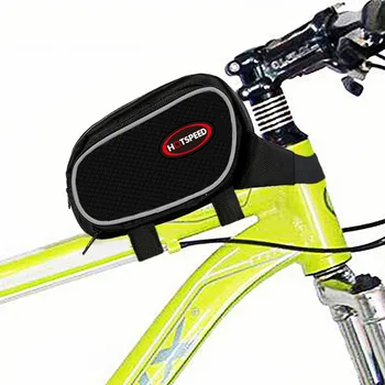 

Outdoor Bicycle Bag Frame Front Top Tube Cycling Bag Bicycle Front Beam Bag Reflective Essentials Smartphones Case MTB Bike Bags
