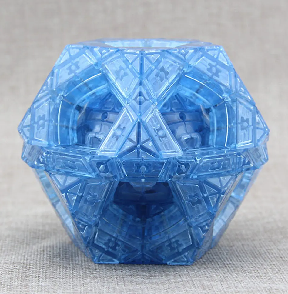 MF8 несколько Megaminxeds волшебный куб прозрачный синий вертолет Dodecahedron пустотелая пустота скорость головоломка Ограниченная серия для коллекции