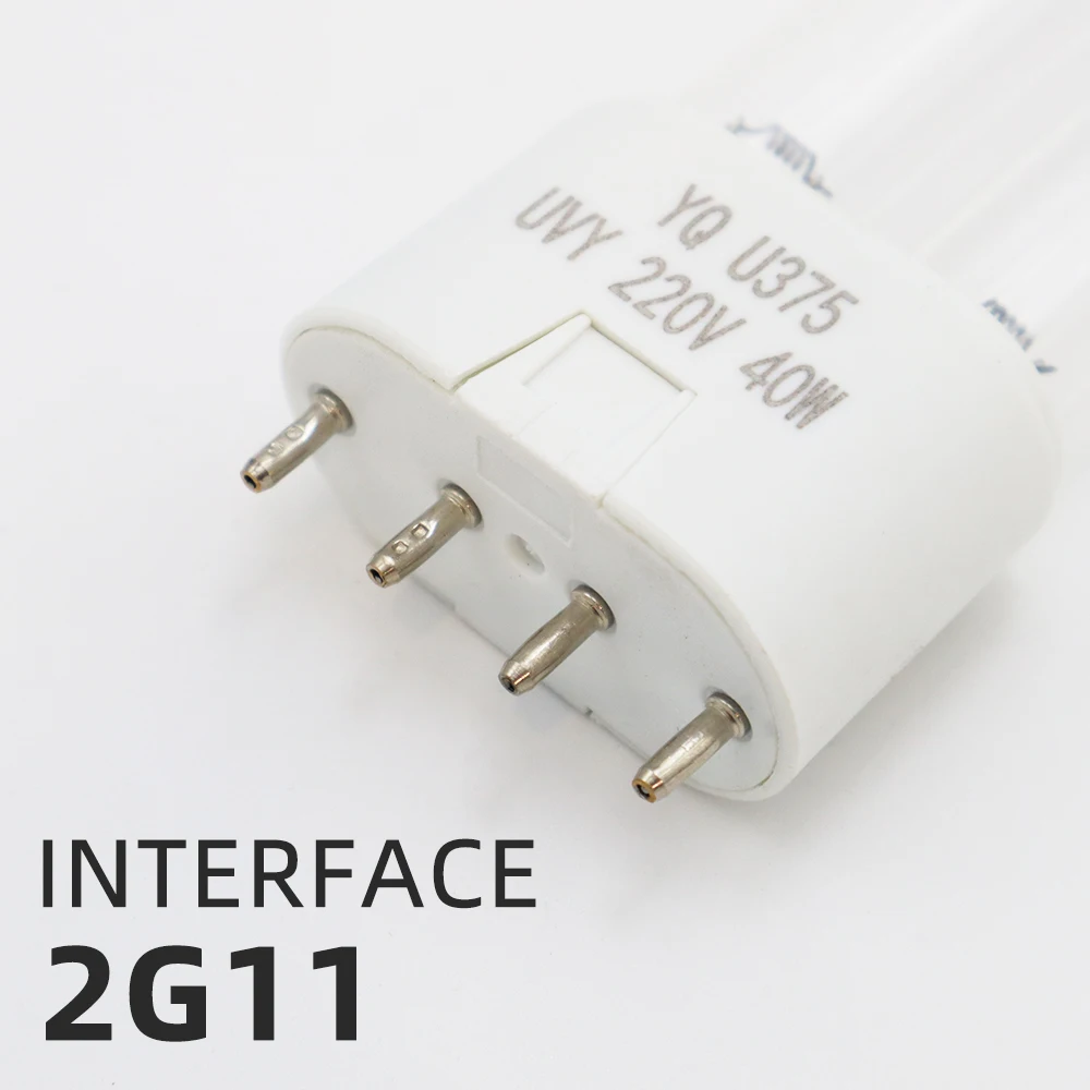 2G11 Ultraviolet Disinfection Lamp Tube 253.7nm High Ozone UVC Quartz Sterilizer Lamp Tube For 38W Remote Control UV