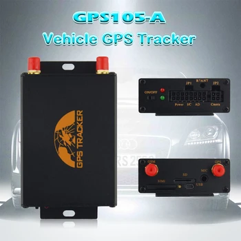 

GPS vehicle Tracker GPS/TK105A Real-time tracking device with Power Off alarm Over speed alarm ACC alarm Data Load Geo-fence SOS