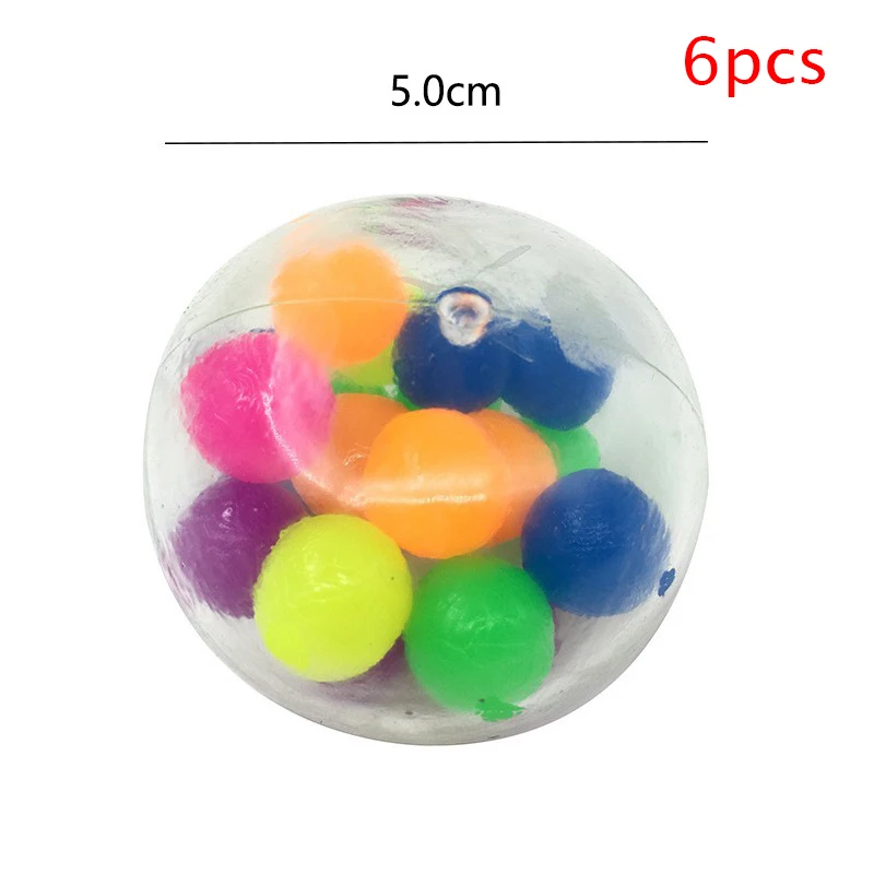 Pelotas antiestrés para niños, juguetes para adultos, pelota antiestrés de  malla de uva (paquete de 4)