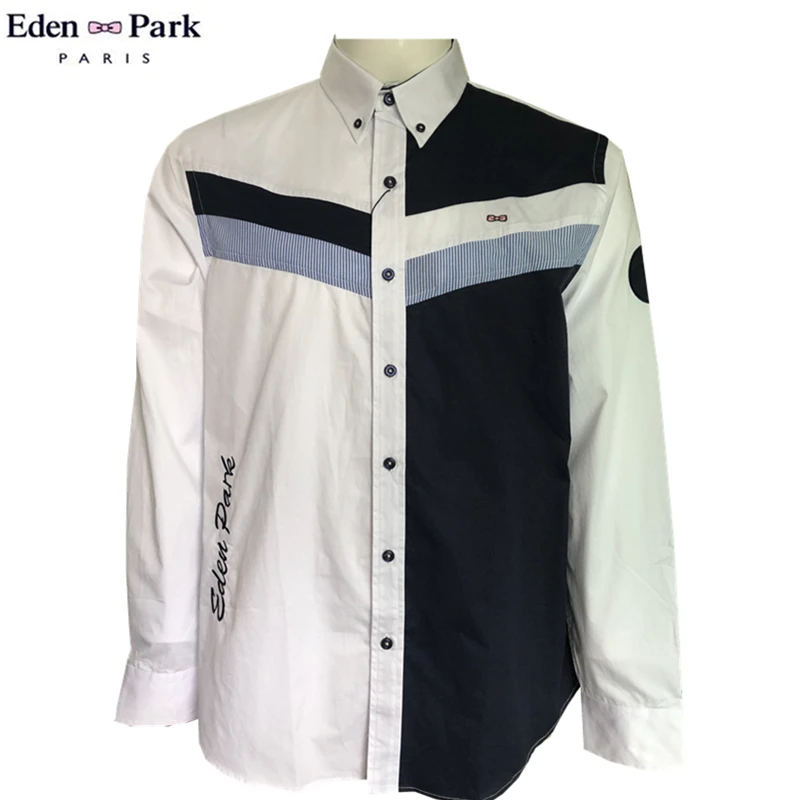 Faconnable бренд рубашки Chemise мужской Eden модная мужская одежда с длинными рукавами хлопковая рубашка Повседневная парка мужская рубашка 233 - Цвет: C25 White