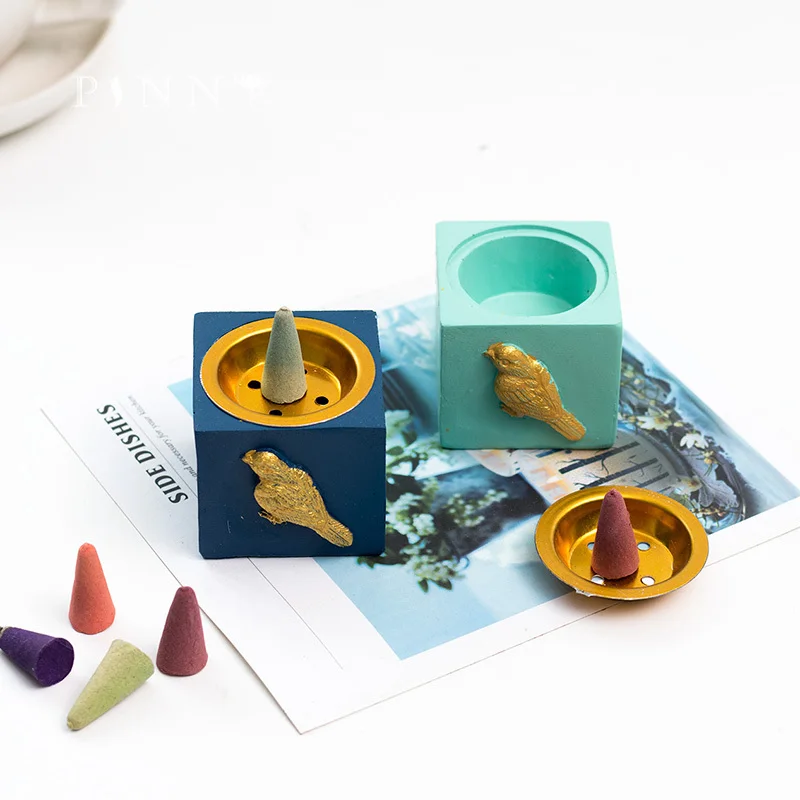 

PINNY Resin Simple And Modern Small Incense Holder Room Decoration Meditation Home Decoration Accessories