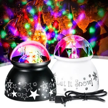 

LED Projection Night Light Ocean Wave USB Rotary Lamp with 7 Colorful Light Mode Project Onto Wall and Ceiling Top