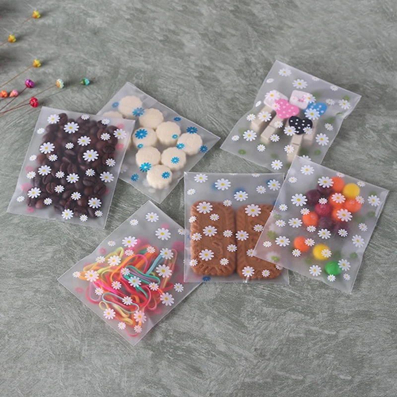 

100pcs Gift Packing Bag Plastic Biscuits Bread Baking Packaging Supplies Candy Cookies Gift Package Party Wedding Decorations