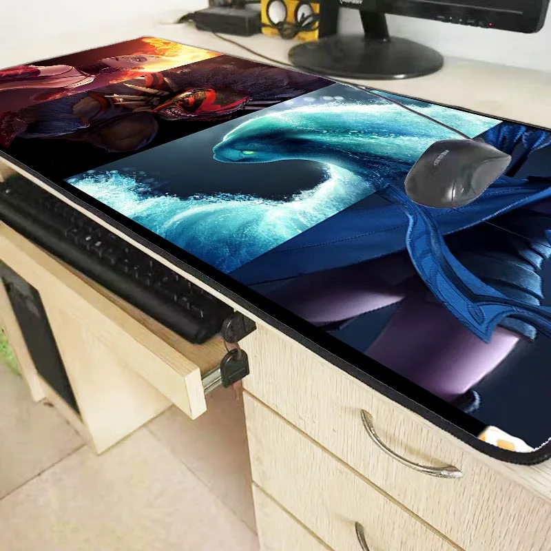 DOTA 2 Large Lock Edge Mouse Pad Gaming Mousepad Rubber Gamer Mouse Mat Pad Game Computer Desk Pad 
