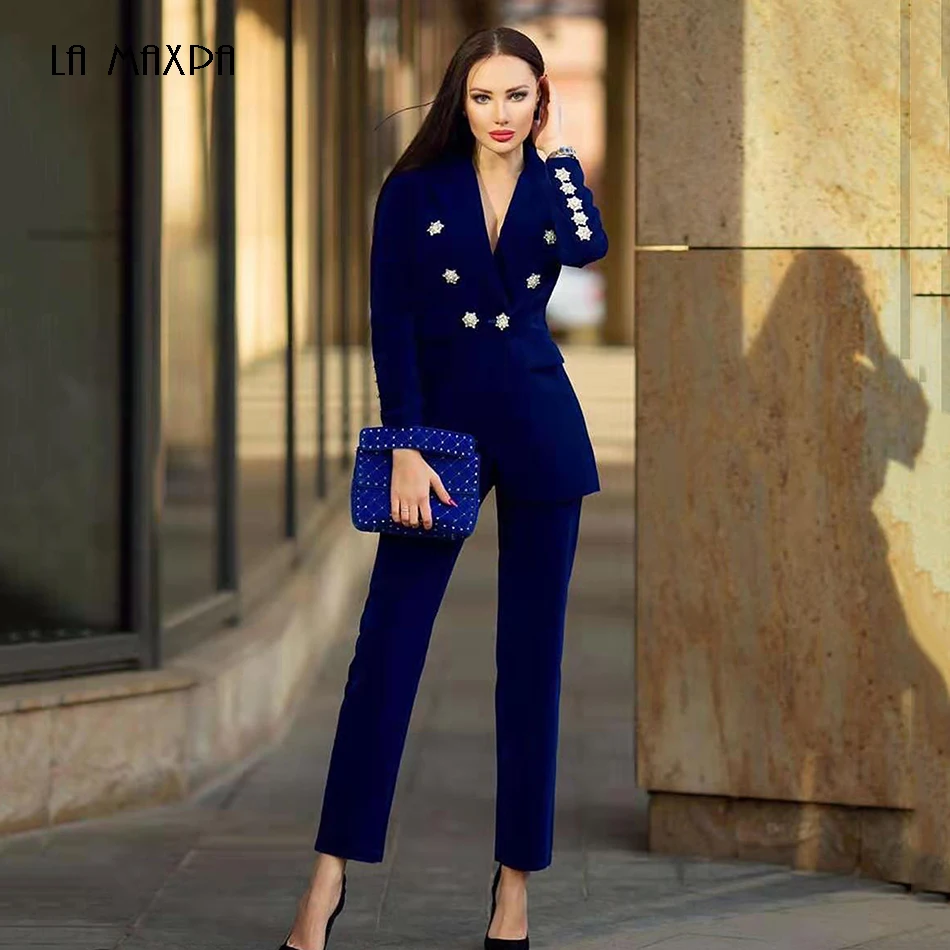 Dark blue pant suit Clearance