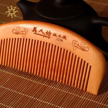 

Wooden Hair Comb Curly Wide Toothed Comb Anti-Static Hair Brush Sandalwood Comb Handmade Wooden Hair Comb K510