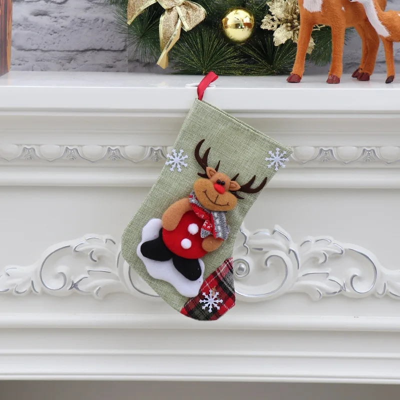 Новогодние подарки, рождественские чулки, рождественские носки, украшения для дома