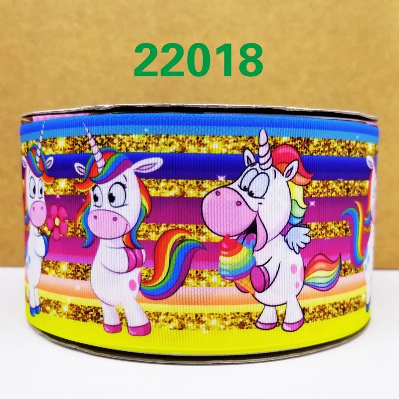 50 ярдов мультфильм Единорог печатных корсажная лента 22040