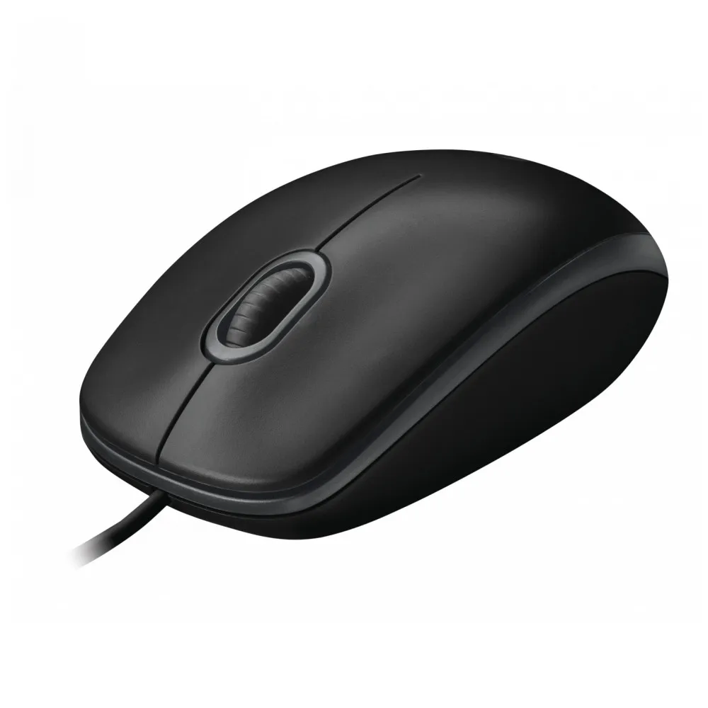 Мышь Logitech B100 Black (черная оптическая 800dpi USB 1.8м)|Мыши| |