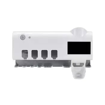 

UV Toothbrush Sanitizing Device Toothbrush Holder Toothpaste Dispenser Bathroom Rack