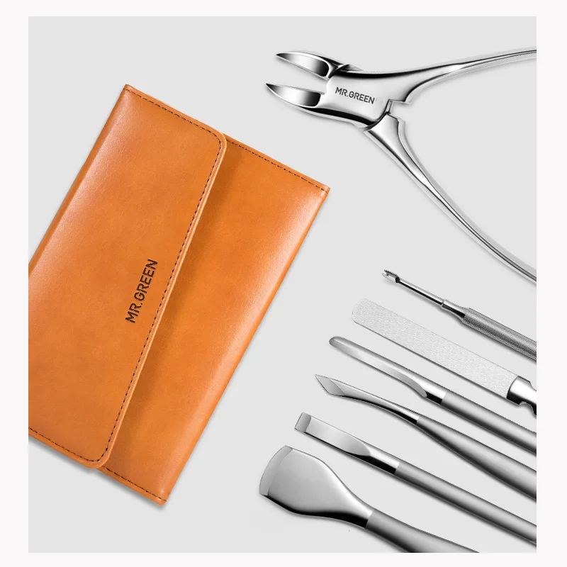 MR.GREEN Pedicure Knife Set Professional Ingrown Toenail Foot Care Tools Stainless Steel Nail Nippers Clipper Remover Kit 4
