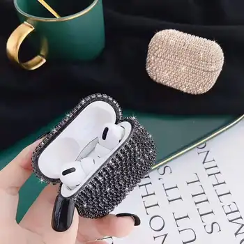 

New Luxury cute 3D Bling diamonds Glitter hard case for Apple Airpods Pro 3 Wireless Bluetooth Earphone Accessories cover coque