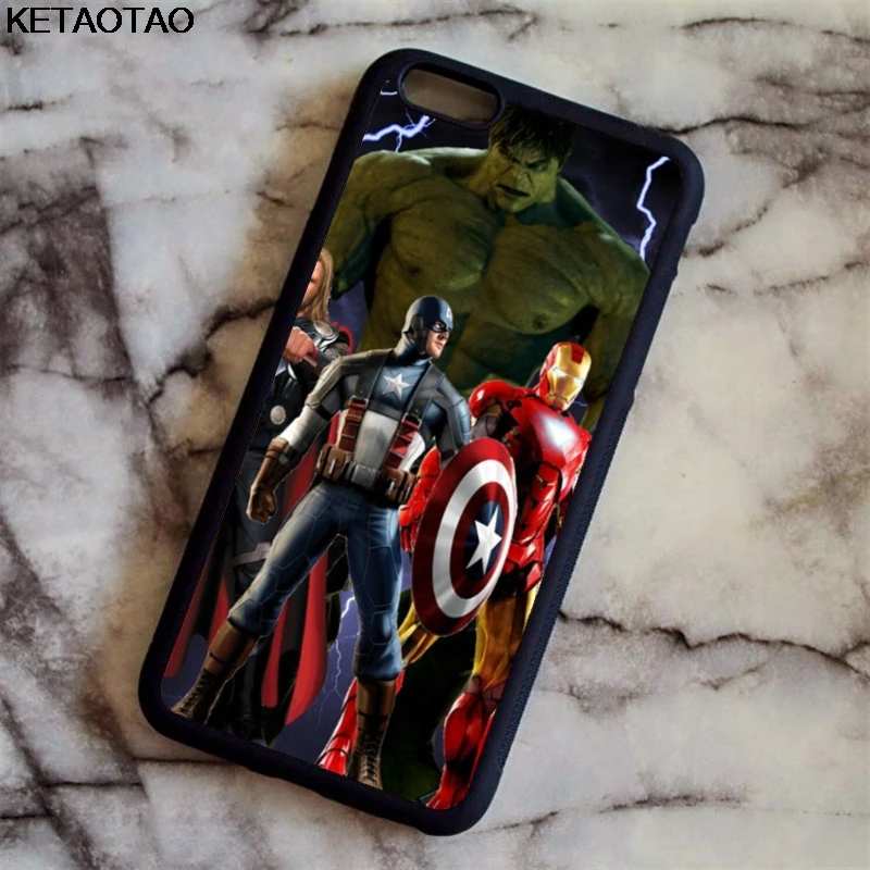 KETAOTAO Marvel Мстители чехол для телефона s для iPhone 4S SE 5C 5S 6S 7 8 Plus X XS XR 11 Pro Чехол Мягкий ТПУ резиновый силиконовый - Цвет: Серый