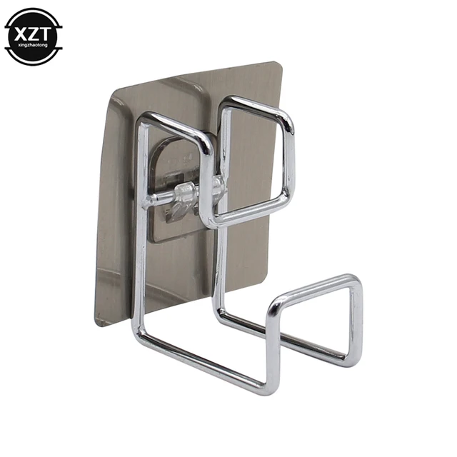 Falra Szerelt Erős Ragasztóhorog Ajtó Ragacsos Fogas Tartó Rozsdamentes Acél Falhorog Mosdó Medence Konyha Fürdőszoba Ellátás - Image 5