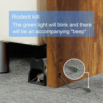 

7000V Reusable Electronic Mouse Trap High Voltage Rodent Zapper Shock Pest Control Home Kitchen Detachable Easy Clean Restaurant