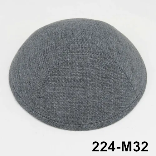 Kippot Kippa Linen-3 Kippah Kipa 19 см Skullies Yarmulke Beanies еврейская шляпа-Кепка с черепом - Цвет: 224M32