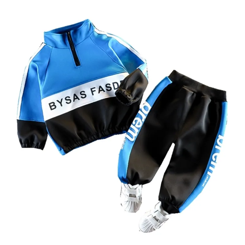 

Children Cotton Spring Autumn Letter Clothes Baby Boys Jacket Pants 2Pcs/sets Out Kid Fashion Toddler Casual Clothing Tracksuits