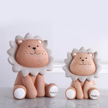 

ins wind cute creative lion piggy bank cartoon piggy bank children's clothing store cashier decoration personality small jewelry