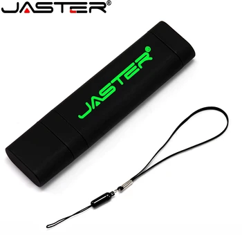 

JASTER LED USB flash personalization USB 2.0 Black plastic ellipse pen drive 4GB 8GB 16GB 32GB 64GB 128GB rounded USB stick logo