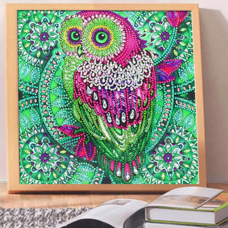 

Animal Owl 5D Special Diamond Painting Embroidery DIY Needlework Cross Stitch Q6PE