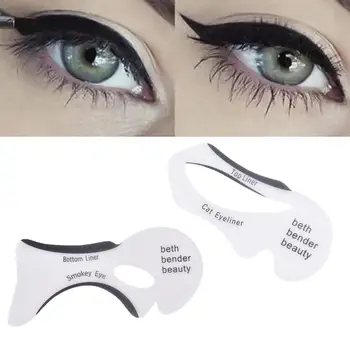 

60PCS Eyeliner Stencil Cat Eye & Smokey Eye Eyeliner Models Molding Template Tools Eyebrows Stencil DIY Makeup Tool