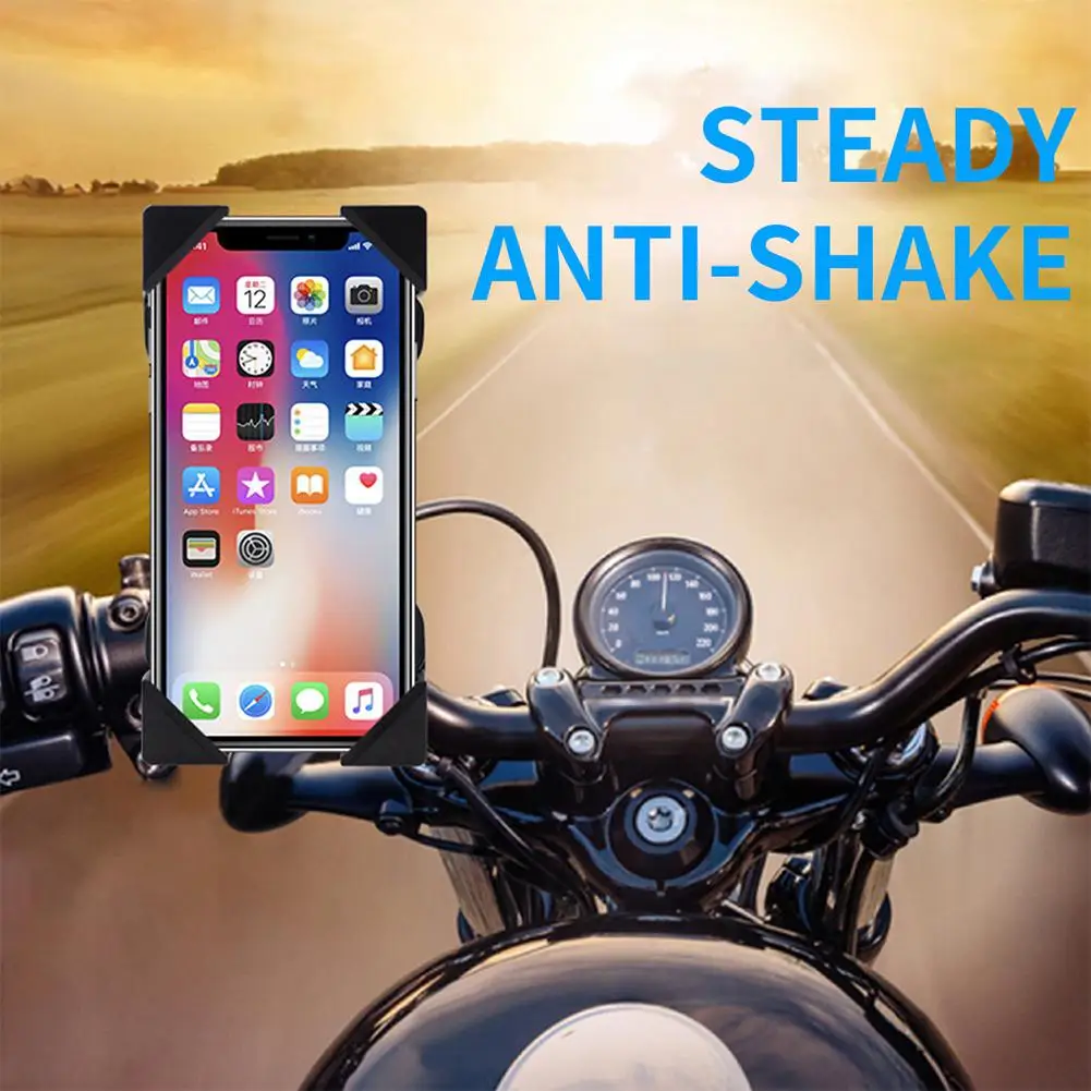 HiMISS Universal Motorcycle Bicycle Phone Mount Holder with USB Charger Motorbike CellPhone Bracket | Автомобили и мотоциклы
