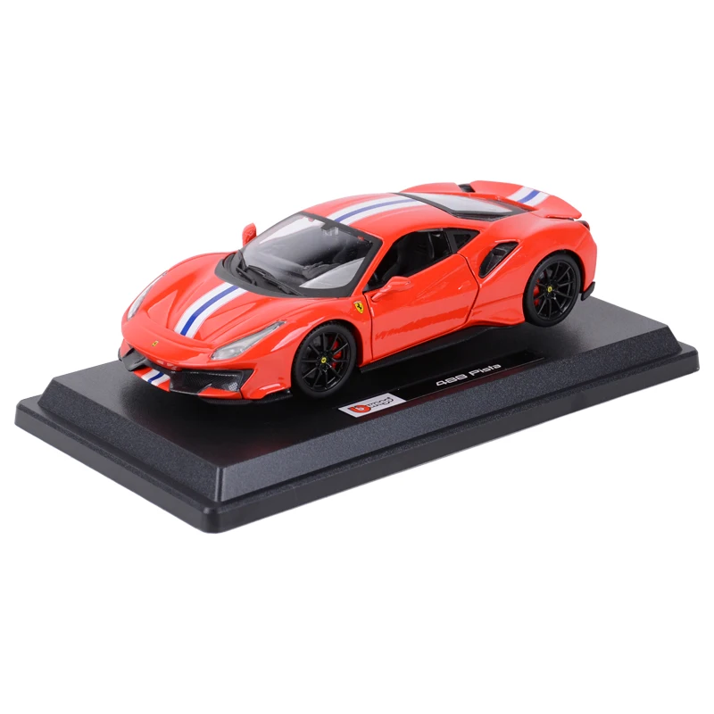 Bburago 1:24 Scale Ferrari 488 PISTA STRADALE Alloy Luxury Vehicle Diecast Cars Model Toy Collection Gift 5