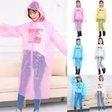 Одноразовые PE для взрослых детей аварийный водонепроницаемый плащ пончо для пеших прогулок Кемпинг капюшон(China)
